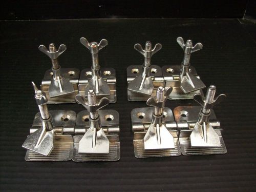 4 PAIR HINGE CLAMPS FOR SCREEN PRINTING