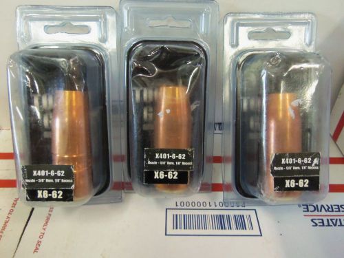 TREGASKISS  X 401-6-62 NOZZLE 5/8&#034; BORE 1/8&#034; REC - QTY 3