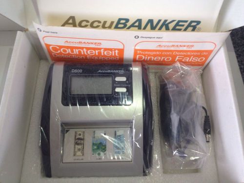 AccuBanker D500 Counterfeit Bill Detector*Dollar,Euro,Real,Peso Special Edition*