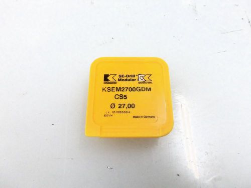 Kennametal SE Drill Modular Insert KSEM2700GDM CS5