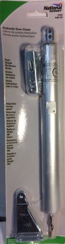 NATIONAL HARDWARE HYDRAULIC DOOR CLOSER ~ ALUMINUM FINISH ~ FREE SHIPPING