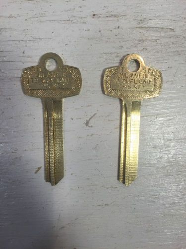 Best/arrow/falcon 2 blank keys for e style keyway for sale