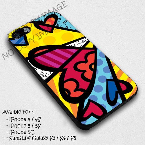 711 Romero Britto Modern  Design Case Iphone 4/4S, 5/5S, 6/6 plus, 6/6S plus, S4