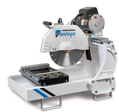 14&#034; diamond vantage ms-2000 1.5hp electric masonry saw baldor motor brick block for sale