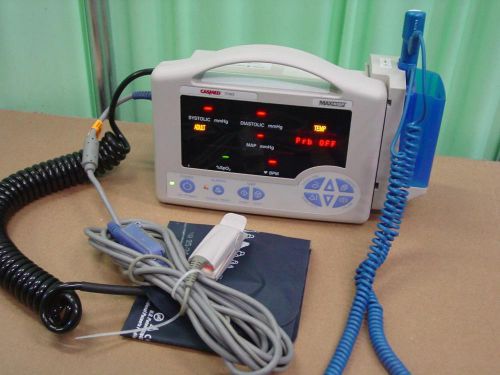 CAS 740 Vital Signs Patient Monitor SPo2 NIBP Temp Nellcor oximax BP