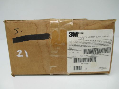 3M 2172 STRENGTH MEMBER CLAMP 80610860761 FIBER CABLE BOX OF 100