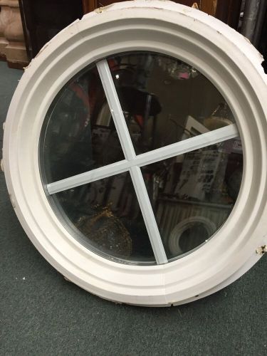 Brown Double Pane Vinyl Window