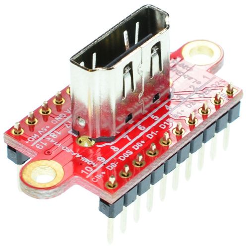 HDMI Type A Female socket Breakout Board, adapter,  eLabGuy HDMI-AF-BO-V1AV