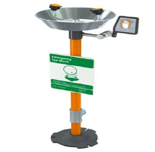 GUARDIAN Eyewash Station, Pedestal Mount, SS, 16&#034; W, G1825, |PT4|RL