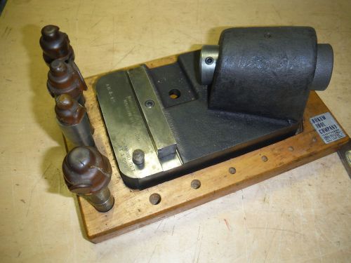 BOKUM BORING TOOL SHARPENING JIG FIXTURE WITH ARBORS MACHINIST TOOLING