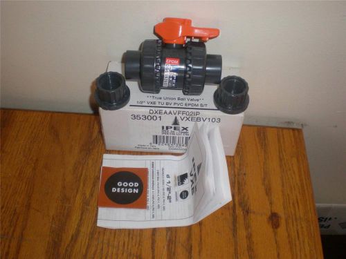 Ipex true union ball valve 1/2&#034; pvc epdm vxebv103 for sale