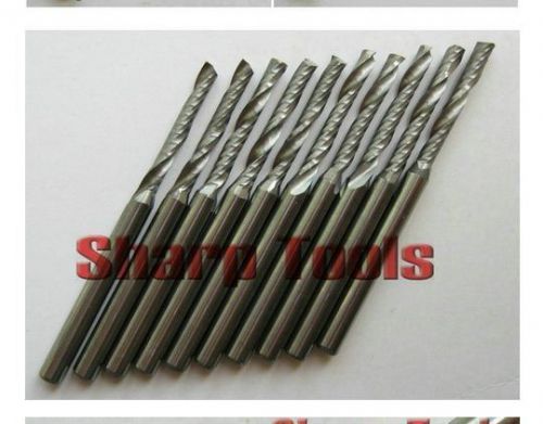 10pcs 3.175*2.5*17mm carbide single flute mdf pvc board acrylic cnc router bits for sale