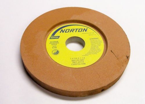 Norton 38A120-Q8V 7&#034; x 3/4&#034; x 1-1/4&#034; Rec. 4&#034; x 1/4&#034; Recessed  Grinding Wheel