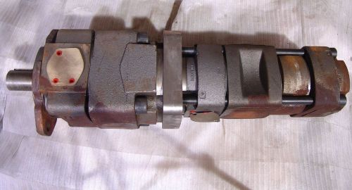 Bucher hydraulic pump triple internal gear 2-7/16  shaft weighs 600# for sale