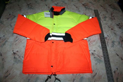 SAFETY LINE SCOTCHLITE REFLECTIVE SAFETY CONSTRUCTION JACKET HPX116 SIZE MEDIUM