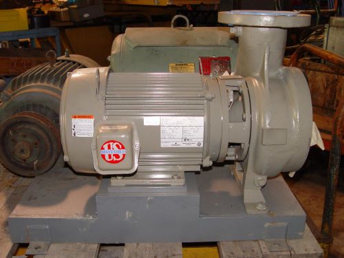 NEW - 7.5 HP FLOWSERVE 6X4X6F D824 PUMP w/EMERSON 230/460V 3 PH ELECTRIC MOTOR