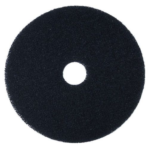 3M Black Stripper Pad 7200, 16&#034; Floor Care Pad (Case of 5), New