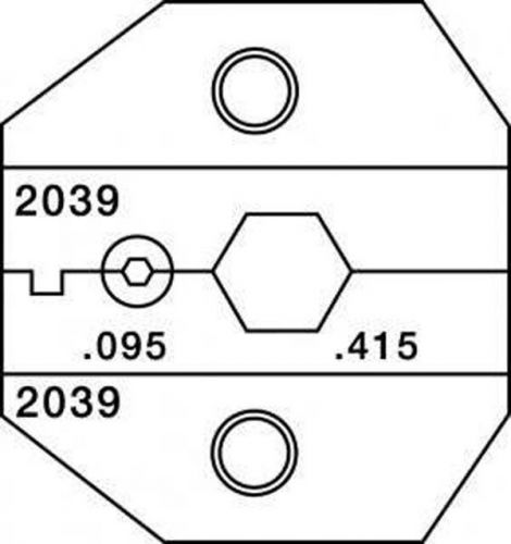 Paladin Tools PA2039 Coax Die Set N-Type RG8/11/213  CrimpALL 8000 and 1300