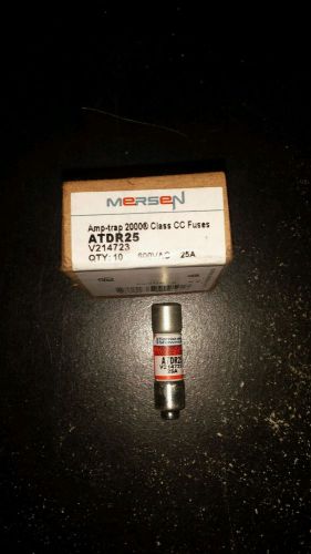 NEW IN BOX  Lot OF (10) Ferraz Shawmut ATDR25  Fuses LP-CC-25 Class CC 600V NEW