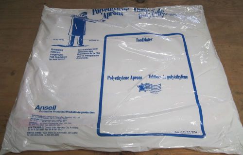 Ansell Disposable Polyethylene White Aprons 700-Pack DA-35X60-WH NIB