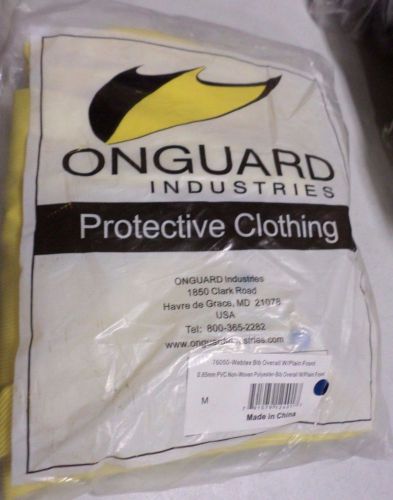 Onguard Industries Medium Yellow Webtex .65 mm Polyester &amp; PVC Rain Bib Pants