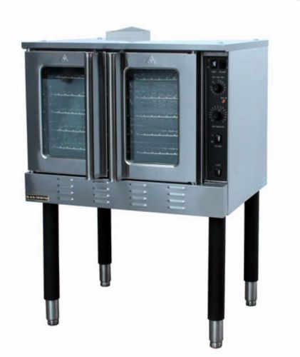 Black diamond bdcof-54/ng full size gas convection oven – single deck  new for sale