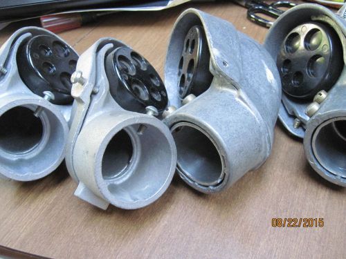 Lot of 4  11/4&#034; metal conduit service entrance weatherhead service head killark for sale