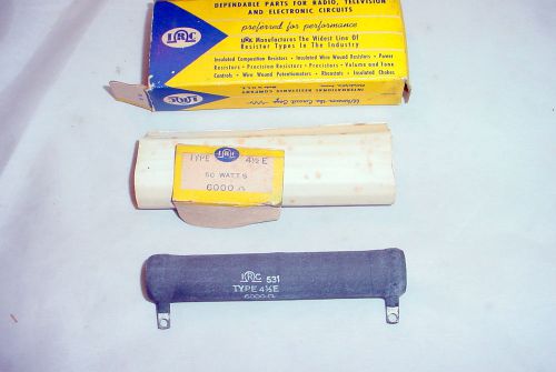 Vintage NOS IRC Power Resistor - 6000 ohms, 50 Watts