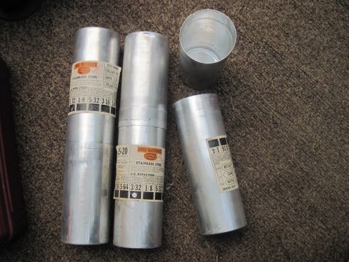 lot of 3 used aluminum  weld/ welding rod storage tubes