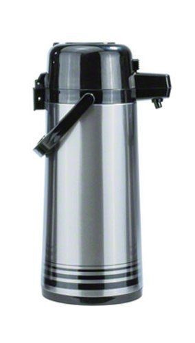 Update International (NPD-25-BK/SF) 2.5 L Stainless Steel Button-Top Air Pot