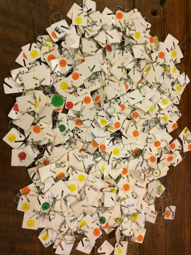 Uni-Tag Key tags for key Cabinet KeKab - used lot (no cabinet)