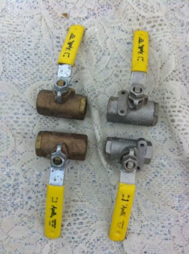 Apollo Ball Valve Mixed Lot (3) 1/2&#034; &amp; (1) 3\8&#034; conbraco used