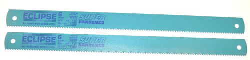 2 NOS Eclipse HSS 6tpi 16&#034; x1-1/4&#034; x 0.062&#034; ALL HARD POWER HACKSAW BLADE #AE352X