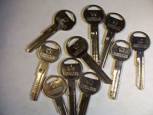 10  ORG  CHRYSLER    1970   KEY BLANK  UNCUT        LOCKSMITH