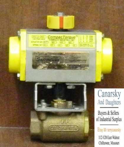 1 NEW COMPAC TORQUE ACTUATOR 3TD-20 w/3/4&#034; BALL VALVE ***MAKE OFFER***