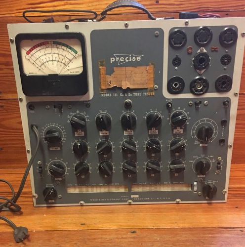 Vintage Precise Model III tube tester 111 Gm Em