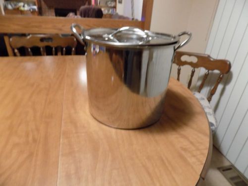 STOCK POT 14 QUART STAINLESS STEEL