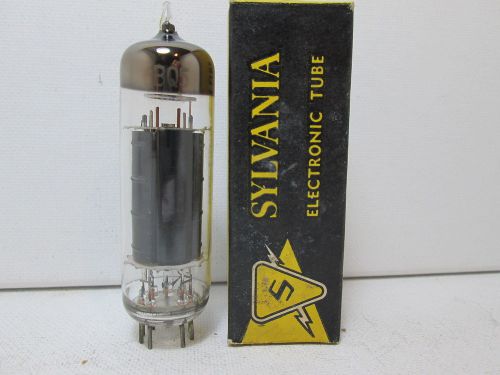 Sylvania 6BQ5 EL84 Black Plate Vacuum Tube TV-7 Tested #9.@465