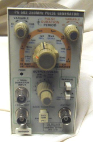 TEKTRONIX PG502 PG 502 PULSE GENERATOR PLUG IN