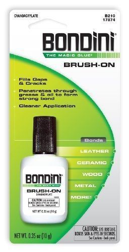 The magic glue bondini brush-on glue adhesive adheres to all for sale