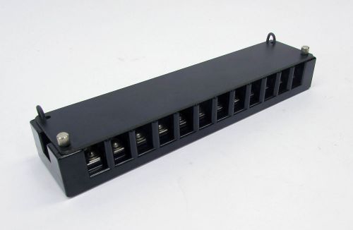 Marathon 1612H 600V 30A 12P 16AWG Dual Row Terminal Block Barrier