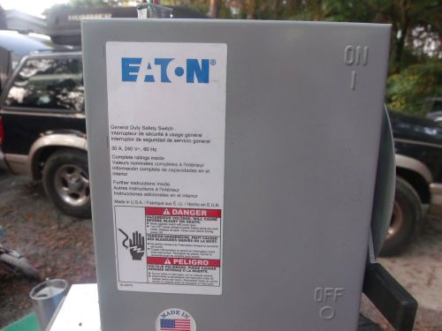 Eaton DG221UGB 30A 240VAC safety switch