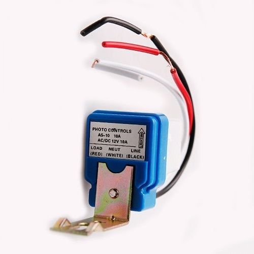 AS-10 Auto On Off Street Light Switch Photo Control Sensor 12V 10A 50-60Hz S2