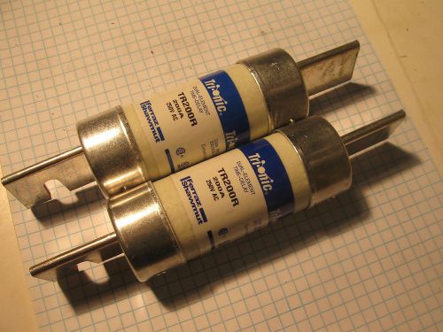 2 pcs TR200R Fuses 200A, 250VAC Trionic TD Class RK5 Cur Lim (98)