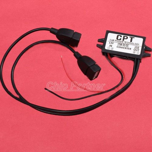 1pcs dc-dc 12v to 5v step down power module converter regulator dual-usb output for sale