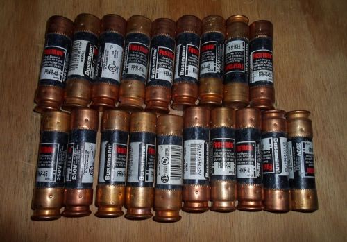 BUSSMAN FRN-R-45 TIME DELAY FUSES 250 VOLT (NEW NO BOX) LOT OF 19