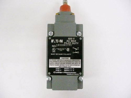 Nib eaton cutler hammer 10316h1191 limit switch non plug-in 600v for sale