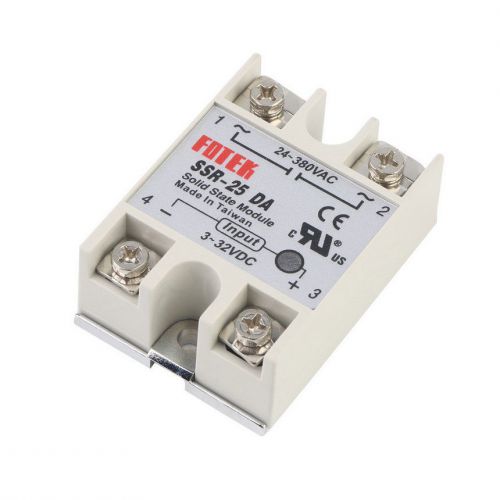 Solid State Relay Module SSR-25DA 25A /250V 3-32V DC Input 24-380VAC Output CS