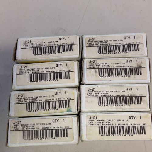 LOT OF 8 PAIR Bussmann BUSS FUSE REDUCER CLASS J J-21