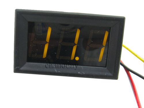 DC0-100V yellow led DC Digital voltmeter voltage panel meter volt gauge Monitor